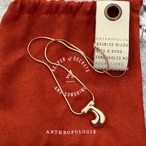Anthropologie Bubble J Monogram Necklace